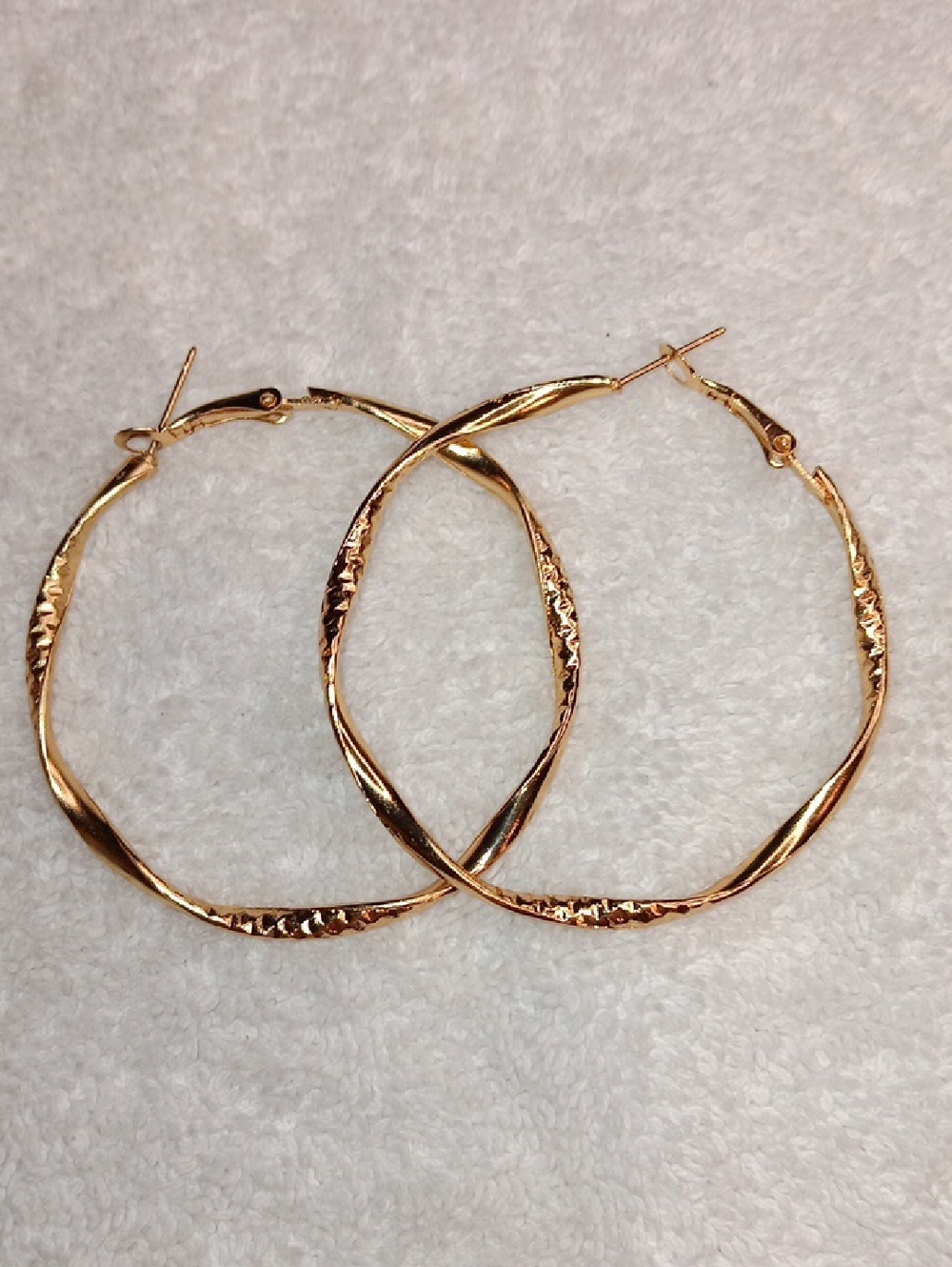 2" Goldtone Hoop Earrings
